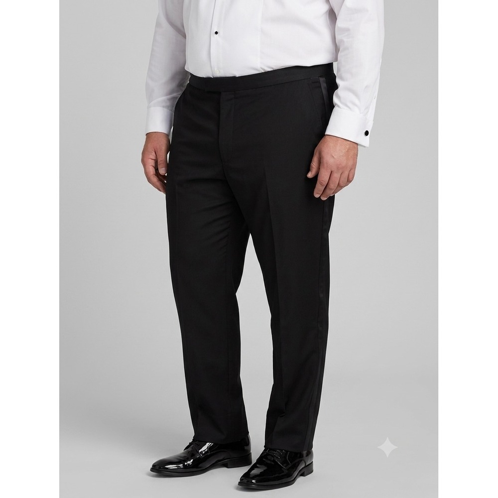 Nautica Tuxedo Pants Mens Modern fit 45W 31L Black Stretch